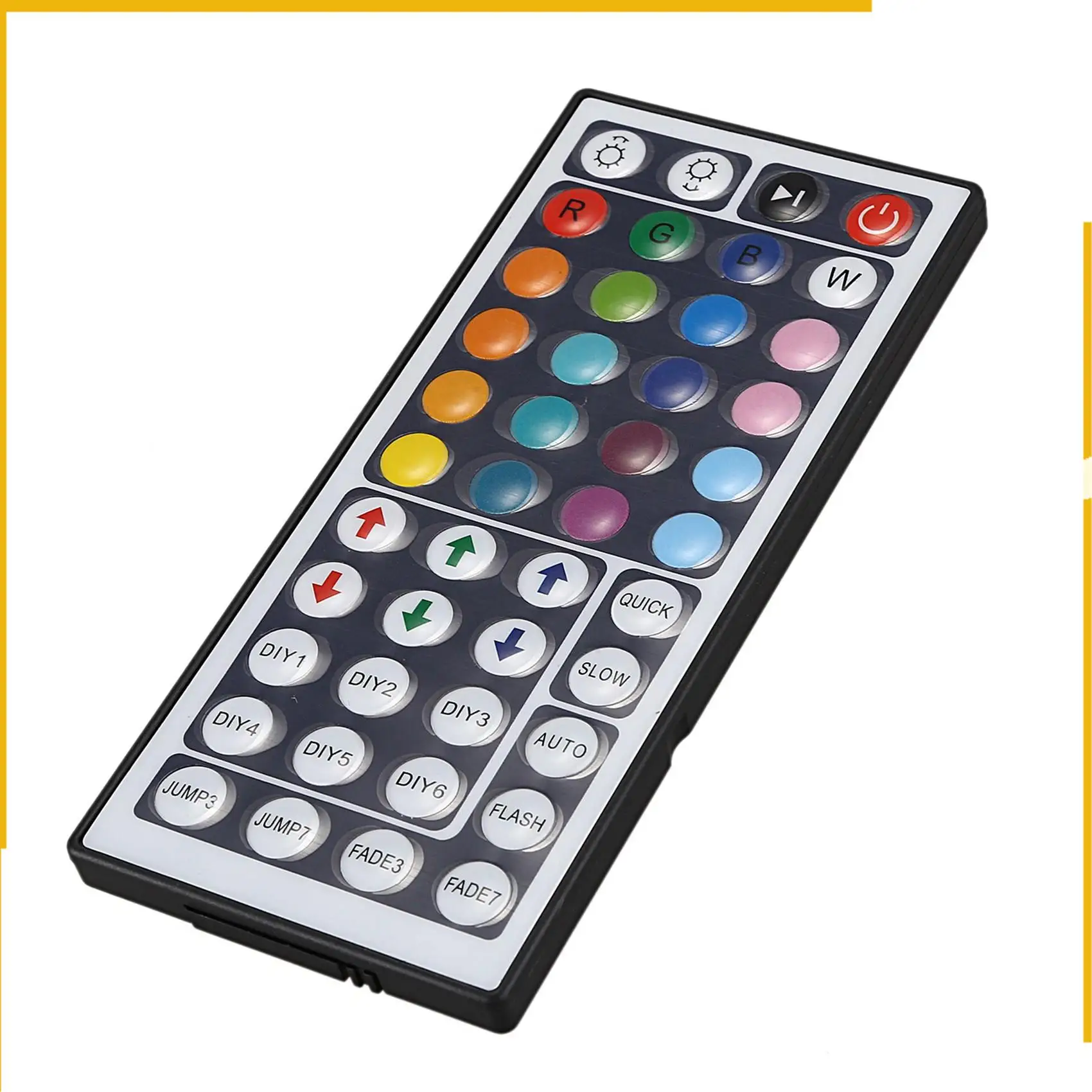 A92P 2X 44 Tombol Remote Control IR Nirkabel dengan Penerima untuk Lampu Strip LED SMD 5050 3528 RGB