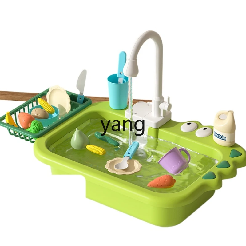 

CX Children's Dishwasher Toy Wash Basin Pool Washing Basin Faucet Loop Small Kitchen