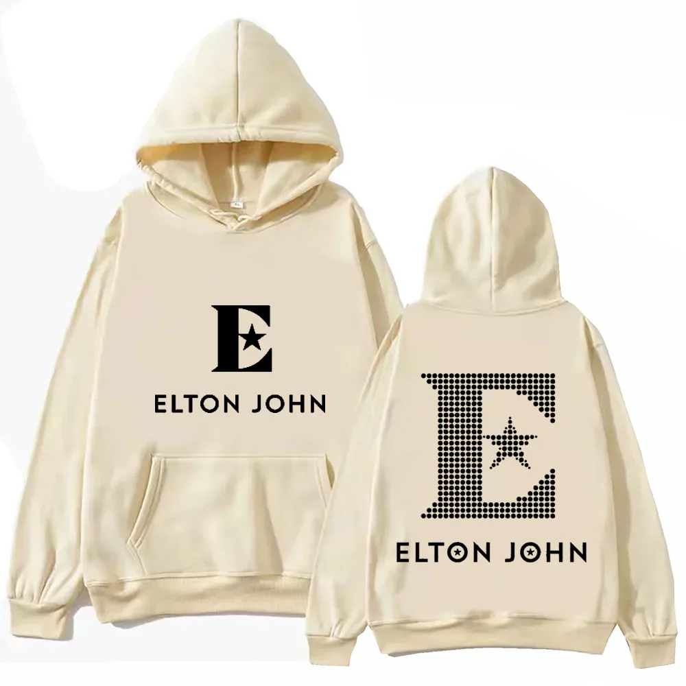 Толстовка с капюшоном Elton John со стразами, топы с длинным рукавом, свитшот, подарок для музыкальных фанатов, весна-лето 2024