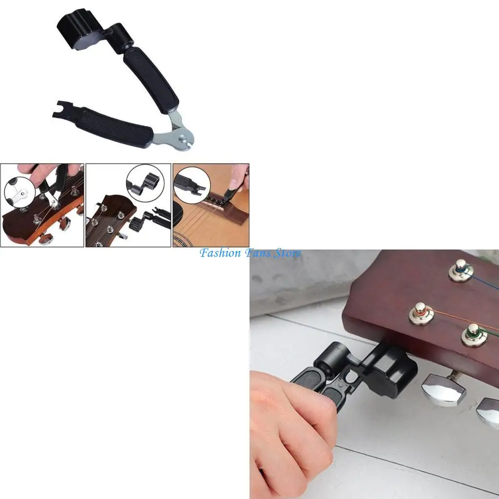 

3 in 1 Guitar String Changing Tool, Guitar String Winder Cutter, Guitar Bridge Pin Puller for Guitar String Changing