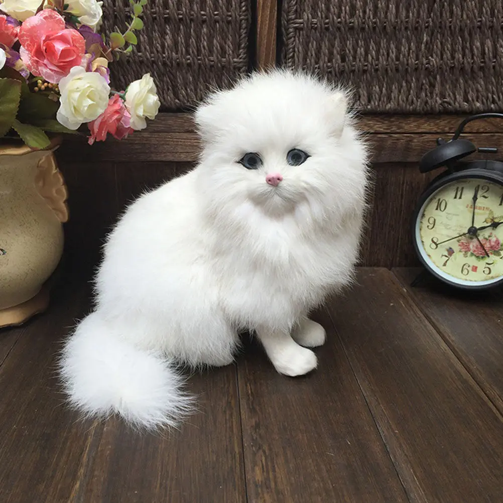 

Cat Decorative Piece Realistic Appearance for Holiday Party Photography Backdrop Window Display Garden Courtyard Kids