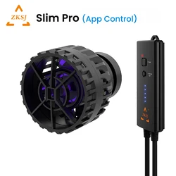 ZKSJ Slim Pro Bluetooth App Control Aquarium Wavemaker Pump for Freshwater Saltwater Coral Reef Fish Tank