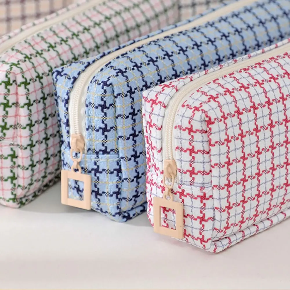 

Милый плетеный пенал большой вместимости в стиле INS, простая косметичка, сумка для хранения, пенал «Маленький аромат» для школьников