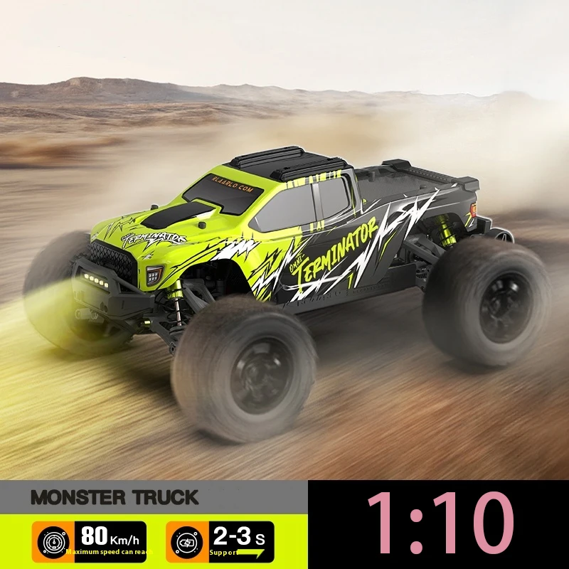 

Terminator 1:10 Scale RC Car Universal Remote Control Electric Brushless 4WD Off-Road Vehicle V2 Version for Ages 14+