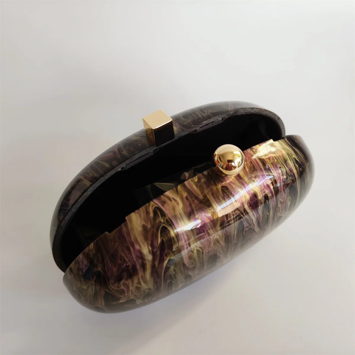 Casual Party Wedding Bag Travel Mini Acrylic Clutch Bag Ladies Purses Brown Pearl Luxury Brand Basic Design Handle Box Handbags