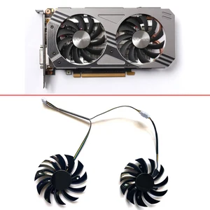 DIY Brand New GPU Fan 4PIN PLD08010S12HH for ZOTAC GeForce GTX1060 GTX 960 2GB ZT-90306-10M/J/K Graphics Card Fan