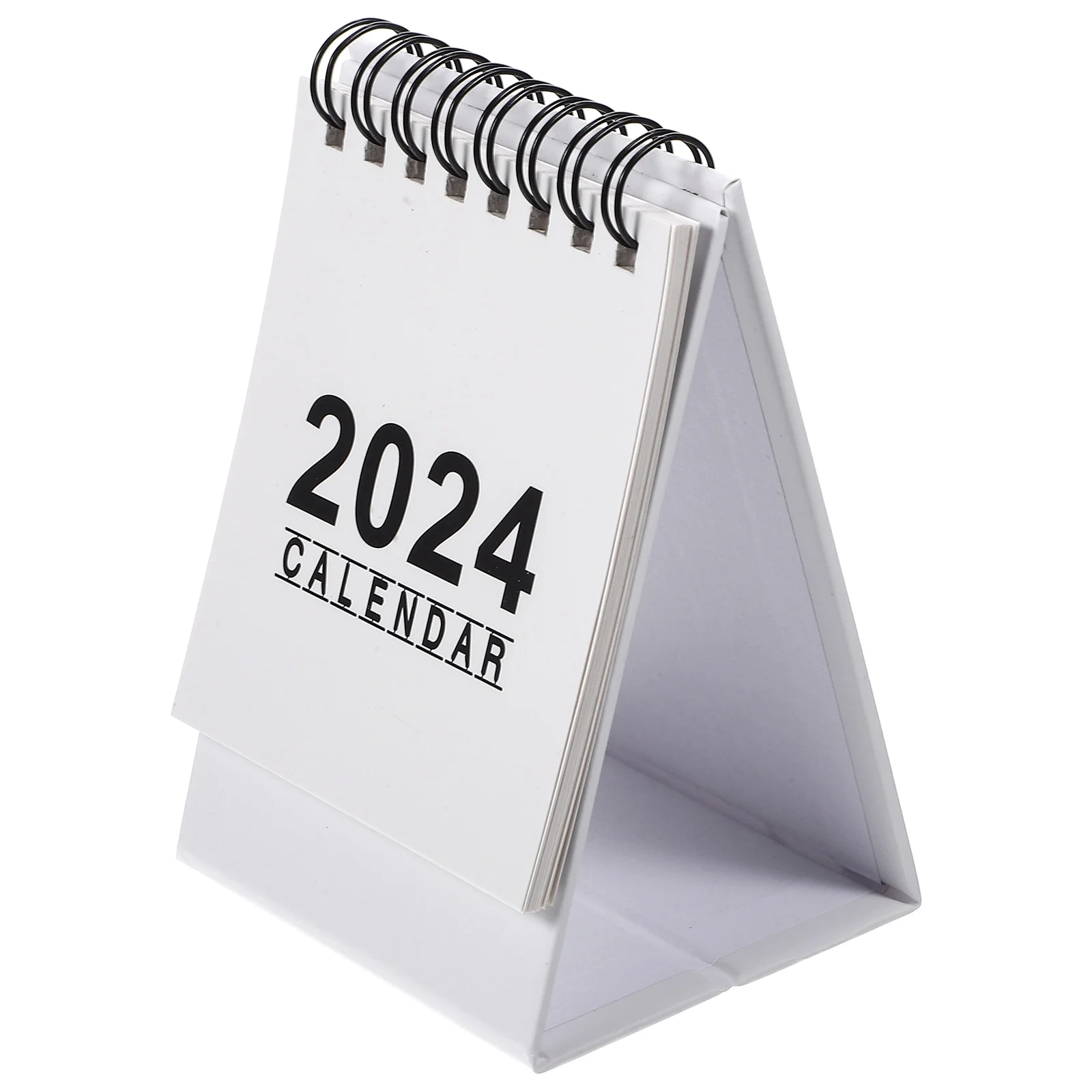 Mini Kalendarz Biurkowy 2024 Składany Wytrzymały Kalendarz Papierowy Notatnik Dekoracja Biura Domu Stojący Kalendarz Stołowy 2024 Kreatywny Planer Dzienny