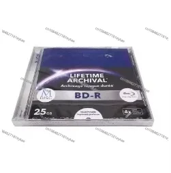 5Pcs Verbati m MDisc M-Disc Blu Ray BDR Blu-Ray Disc BD-R 25GB Lifetime Archival Injet Printable 4X Archivage Longue Duree