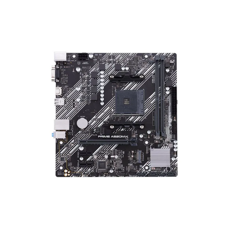 Prime A520M-K Motherboard for Gaming Desktop Double Memory Channel DDR4 SATA Hard Drive Interface Supports up to 128 GB RAM