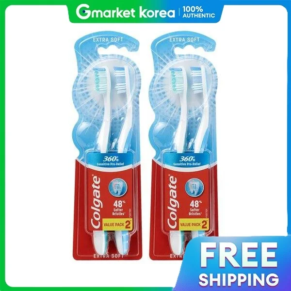 Colgate | แปรงสีฟันจัดฟัน ดูแลฟันเสียว พร้อมเทคโนโลยี Pro-Relief แพ็คละ 2 ชิ้น × 2
