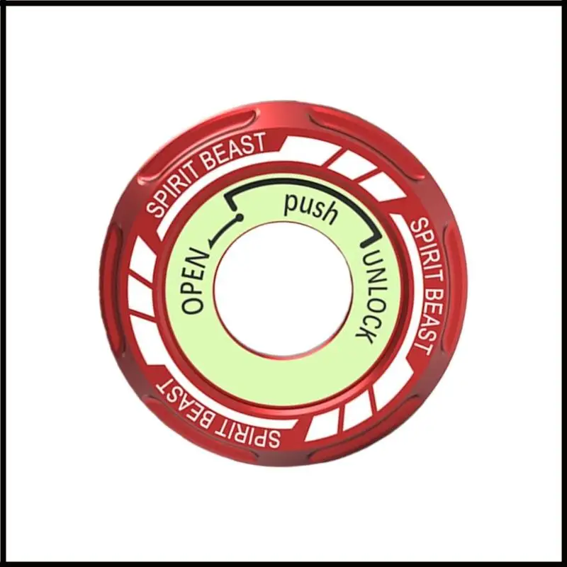 غطاء قفل دراجة نارية سريع التركيب، ملحق ثقب المفتاح المتوهج، هيكل معدني، درع مقاوم للطقس ليلاً