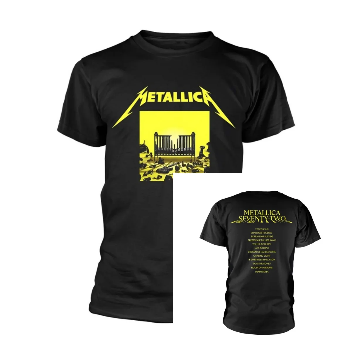 

Metallica M72 Square Cover T-shirt Size S-4XL High-end Luxury Is for Both Men and Women Top Y2k