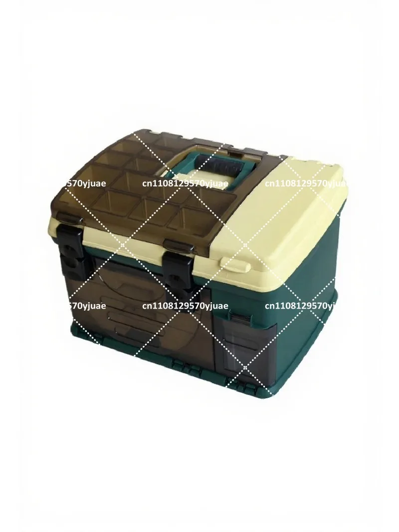 Large Multifunctional Fishing Tackle Box Thick Anti-Drop Portable Sea Bait Storage Case