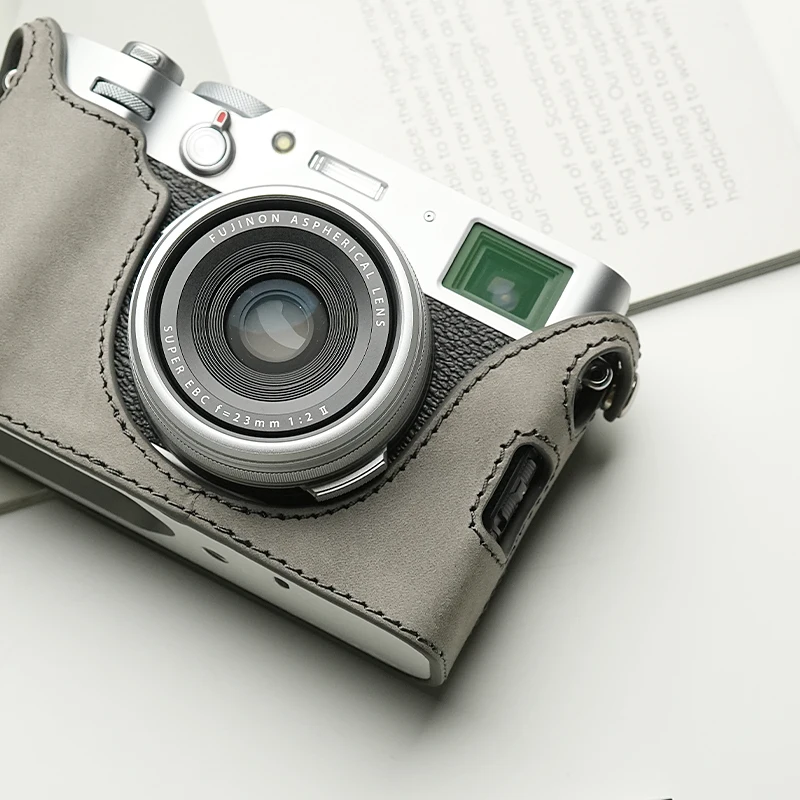 Mr.Stone for Fujifilm X100V protective leather camera case x-100v cowhide protective case  camera bag