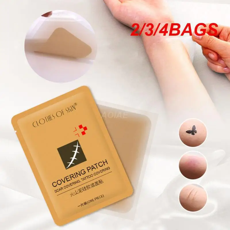 2/3/4BAGS Tattoo Cover Silicone Material Provides A Comfortable Fit Waterproof And Long-lasting Adhesive Concealing