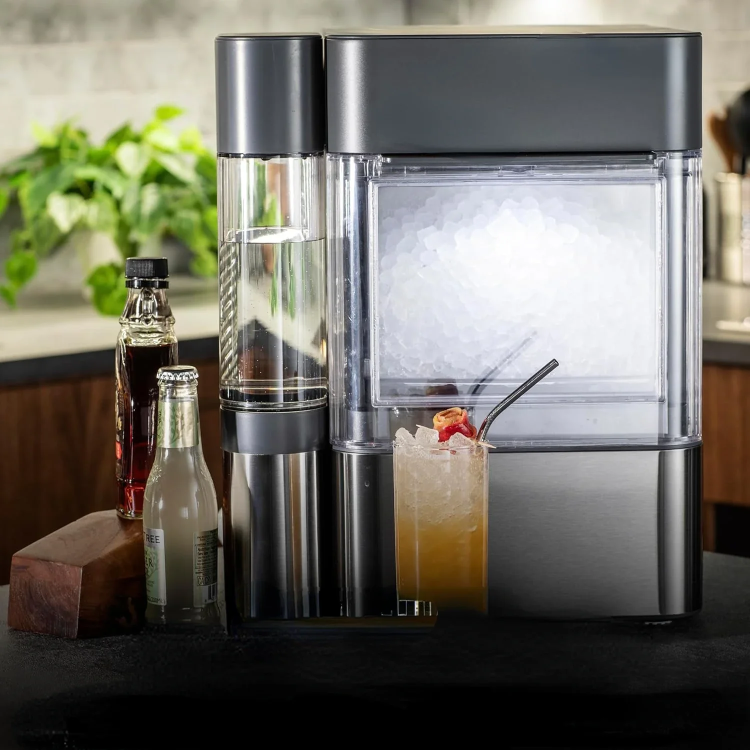 Chewable Crunchable Countertop Nugget Ice Maker, Scoop included, 38 lbs in 24 hours