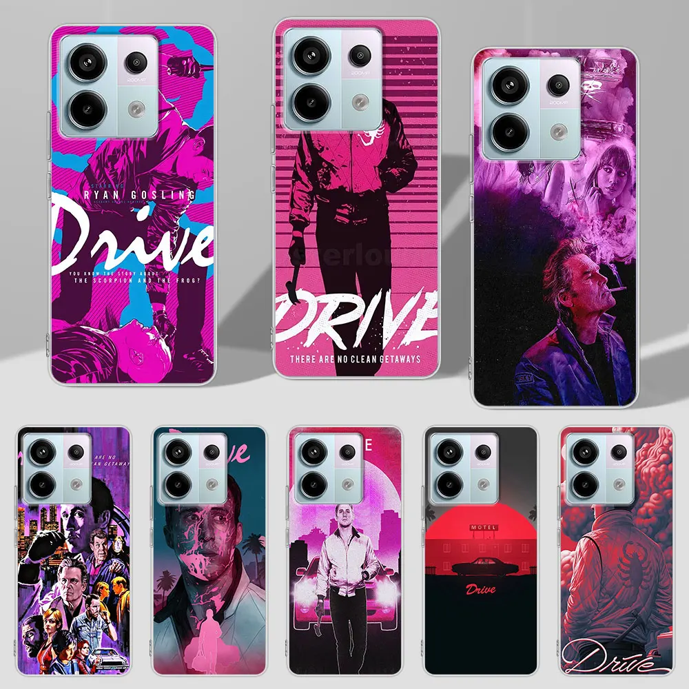 Movie Drive Ryan Gosling Art Case for Xiaomi Redmi 9 12 6 9A 9i 10 6A 9T 9C 10A 10C 12C 7 7A 8 Y2 Transparent Soft Phone Cover