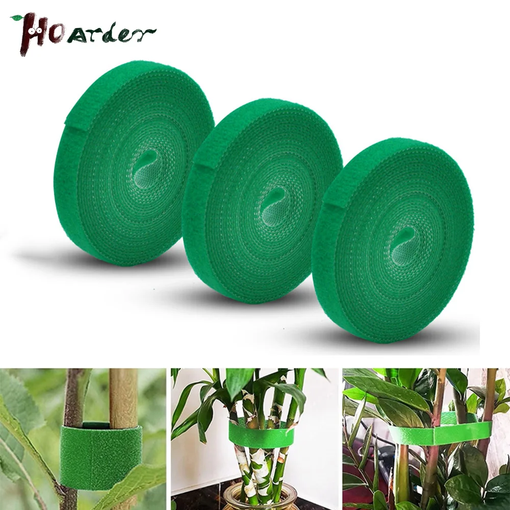 

2m-10m Plant Ties Nylon Plant Bandage Tie Home Garden Plant Shape Tape Hook Loop Bamboo Cane Wrap Support Accessories