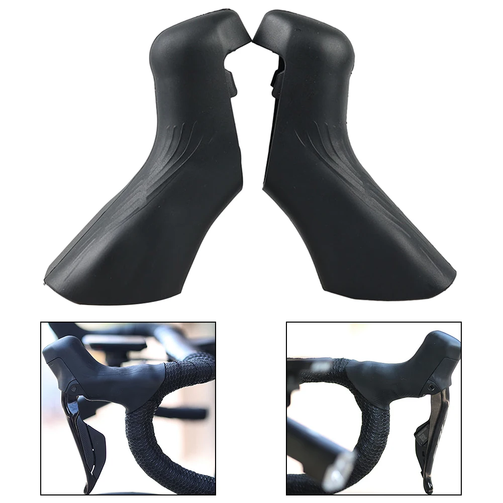 Parts Brake Levers Covers Bike Silica Gel Useful 1 Pair Parts About 55g Black For 105 Di2 St-R7170 High Quality