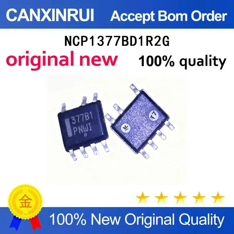 

(5-100 Pieces) New stock NCP1377BD1R2G silk screen 377B1 sop7