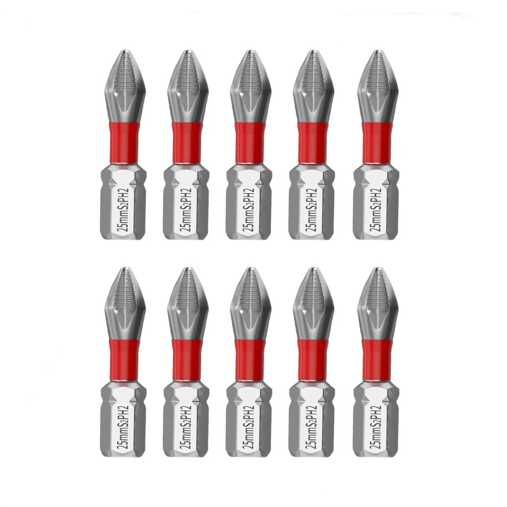10 قطعة 1/4 بوصة الصليب مفك بت مجموعة 25/50/65/70/90/150 مللي متر سبائك الصلب عرافة عرقوب تأثير مفك أدوات يدوية المنزل 2025 جديد
