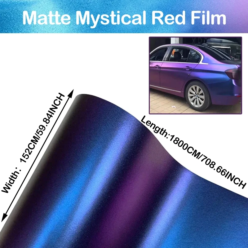 

Хит продаж: Матовая виниловая пленка PET 152 см x 18 м, цвета «Мистический фиолетовый», «Синий», «Красный», для полной оклейки автомобиля, защитная наклейка