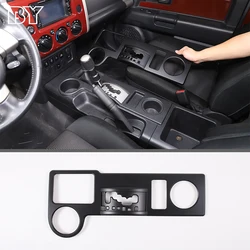 For Toyota FJ Cruiser 2007-2021 Car Accessories ABS Matte Black Car Gear Shift Panel Cover Decorative Sticker