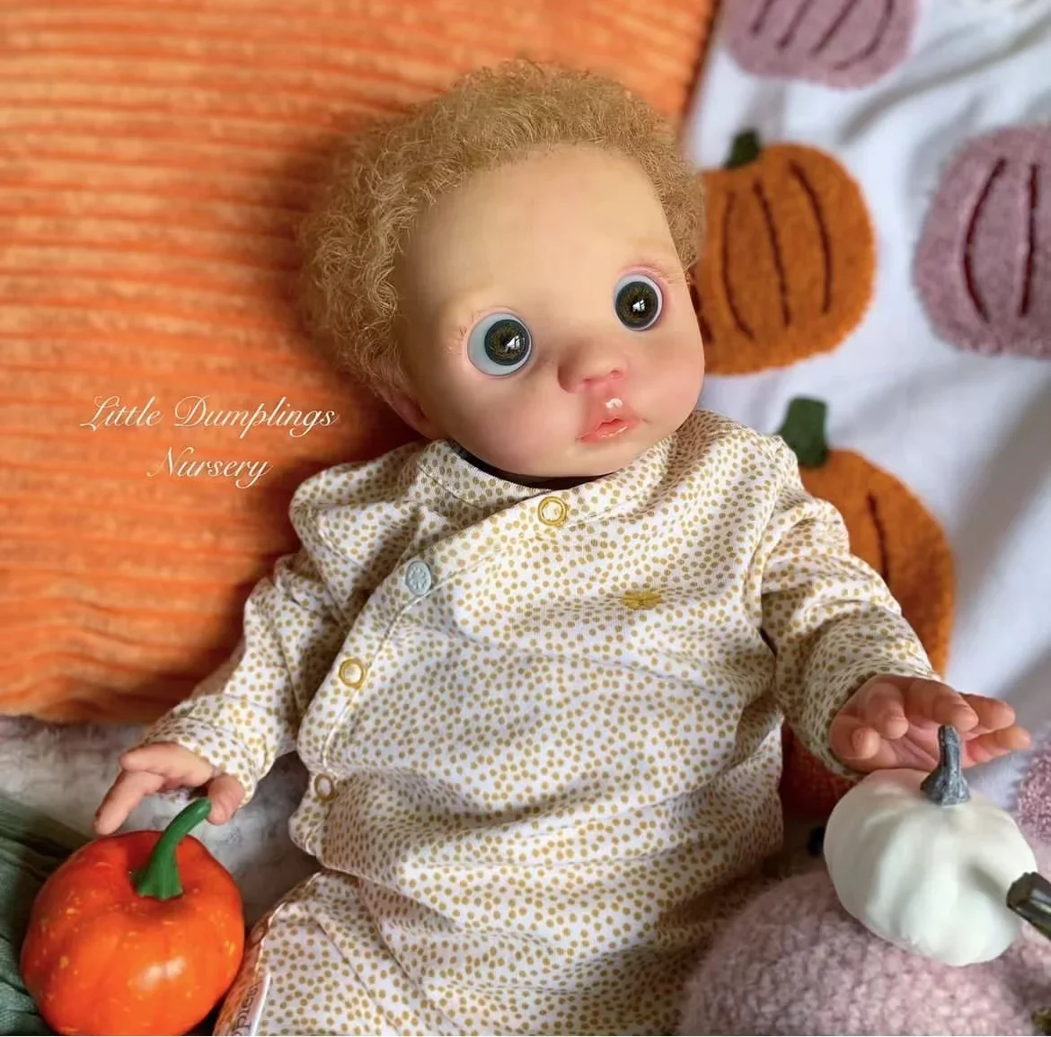 SINO-BB Customized Limited Supply16inch Reborn Baby Peeka With Hand-rooted Hair Painted Kit With Belly Plate Without Dress