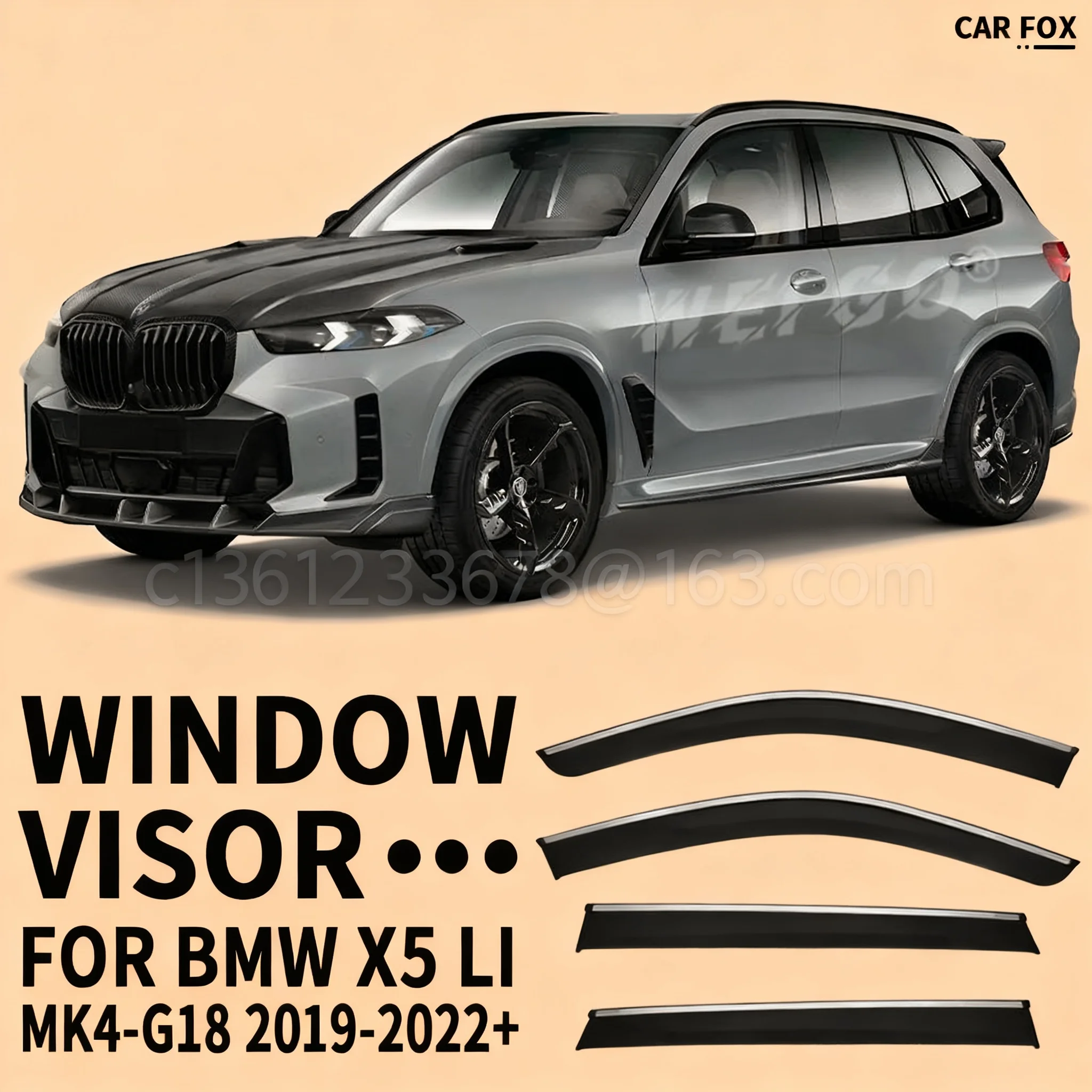 

Для BMW X5 E53 E70 G05 дефлектор окон автомобиля защита от дождя автомобильные декоративные аксессуары легко установить