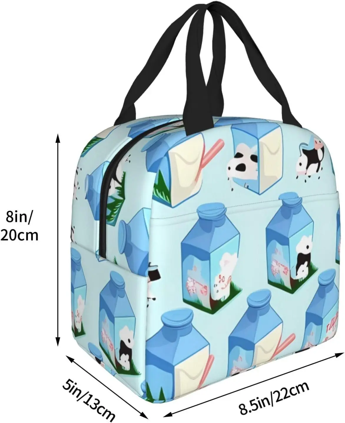 YUNIFarms-Sac à lunch isotherme pour hommes et femmes, sac à lunch thermo-congelable, boîte à lunch Bento Lu Nch étanche, fourre-tout Lunc H pour pique-nique