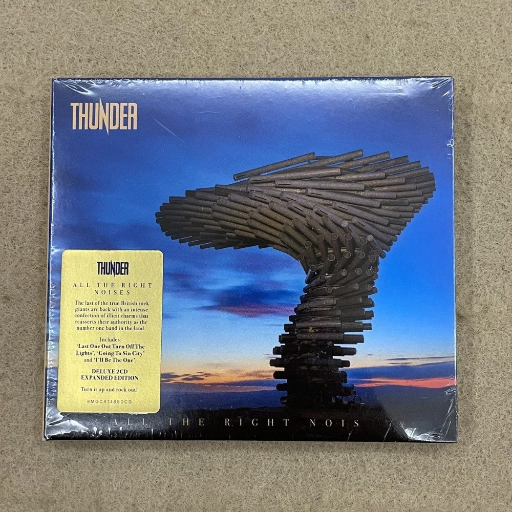 

Thunder All The Right Noises CD Album | Heavy Metal Rock Disc | Dynamic Rhythm Rock Music CD British Hard Rock Vocal Audio Album