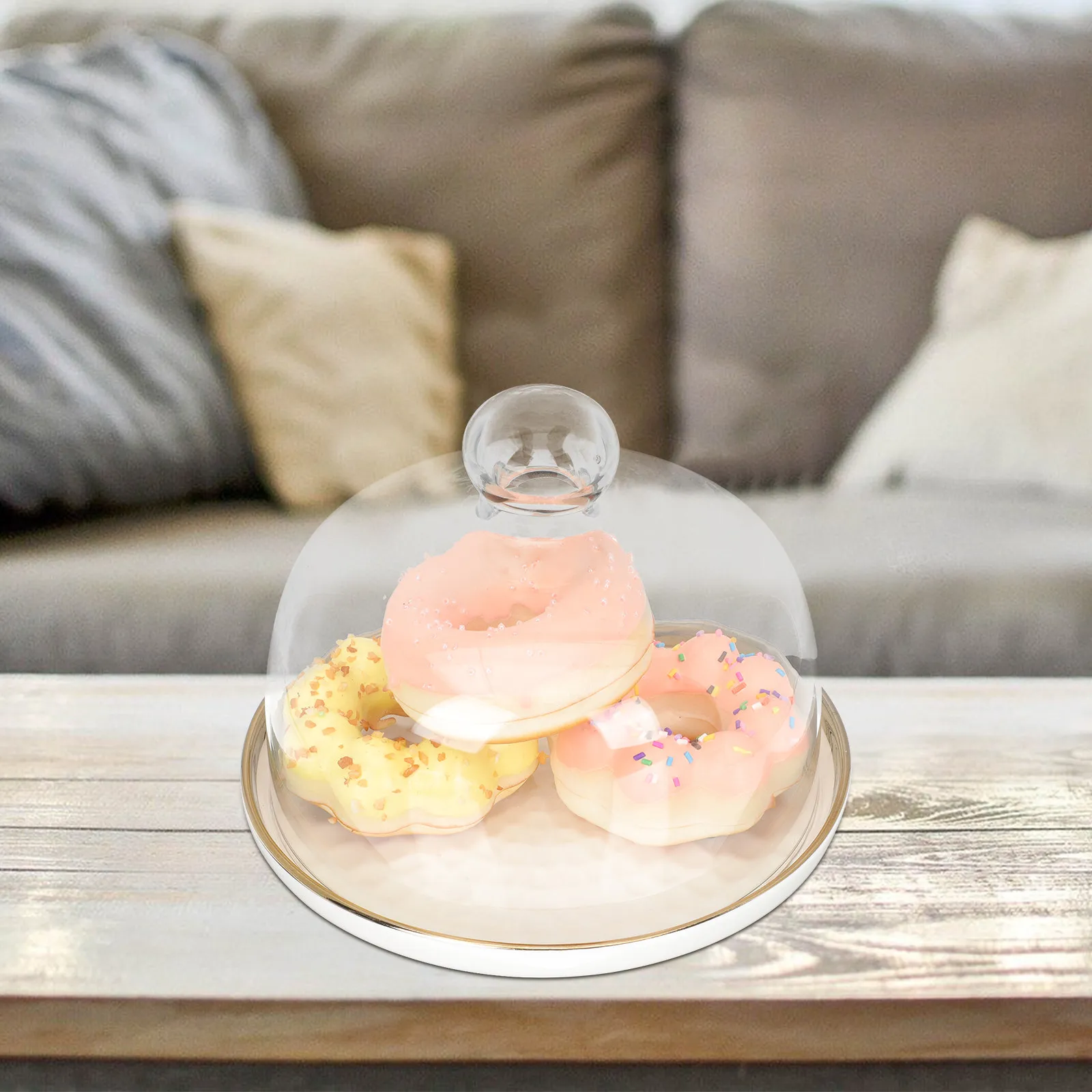 

1Set Dessert Serving Tray Premium Ceramic Glass Fruit Cake Snack Plate for Wedding Birthday Party Food Storage Platter