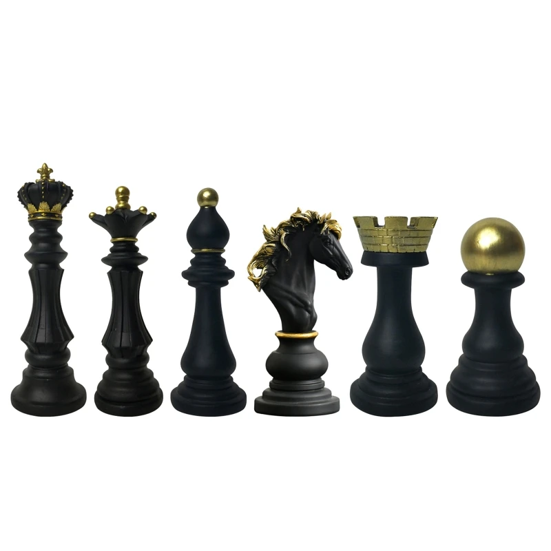 Schach Ornament Sammeln Figurine Handwerk Einrichtungen für Haus Haus Dekorationen Schreibtisch Tisch Schrank Anordnung Geschenke