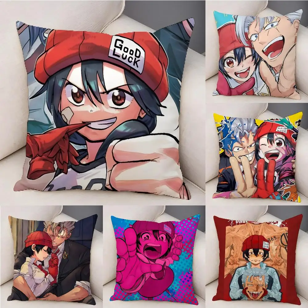 Japanese Anime U-Undead Unluck Cushion Cover Plush Decorative Pillow Case With Hidden Zipper Fashion Room Decor For Home