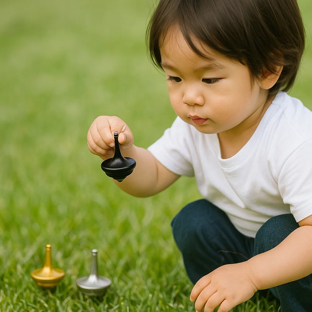 วัสดุโลหะ MINI Gyro สังกะสีโลหะผสม VINTAGE Totem Fidget Spinners แบบพกพา Precision Perfect BALANCE SPINNER Gyro ของขวัญสําหรับเด็ก