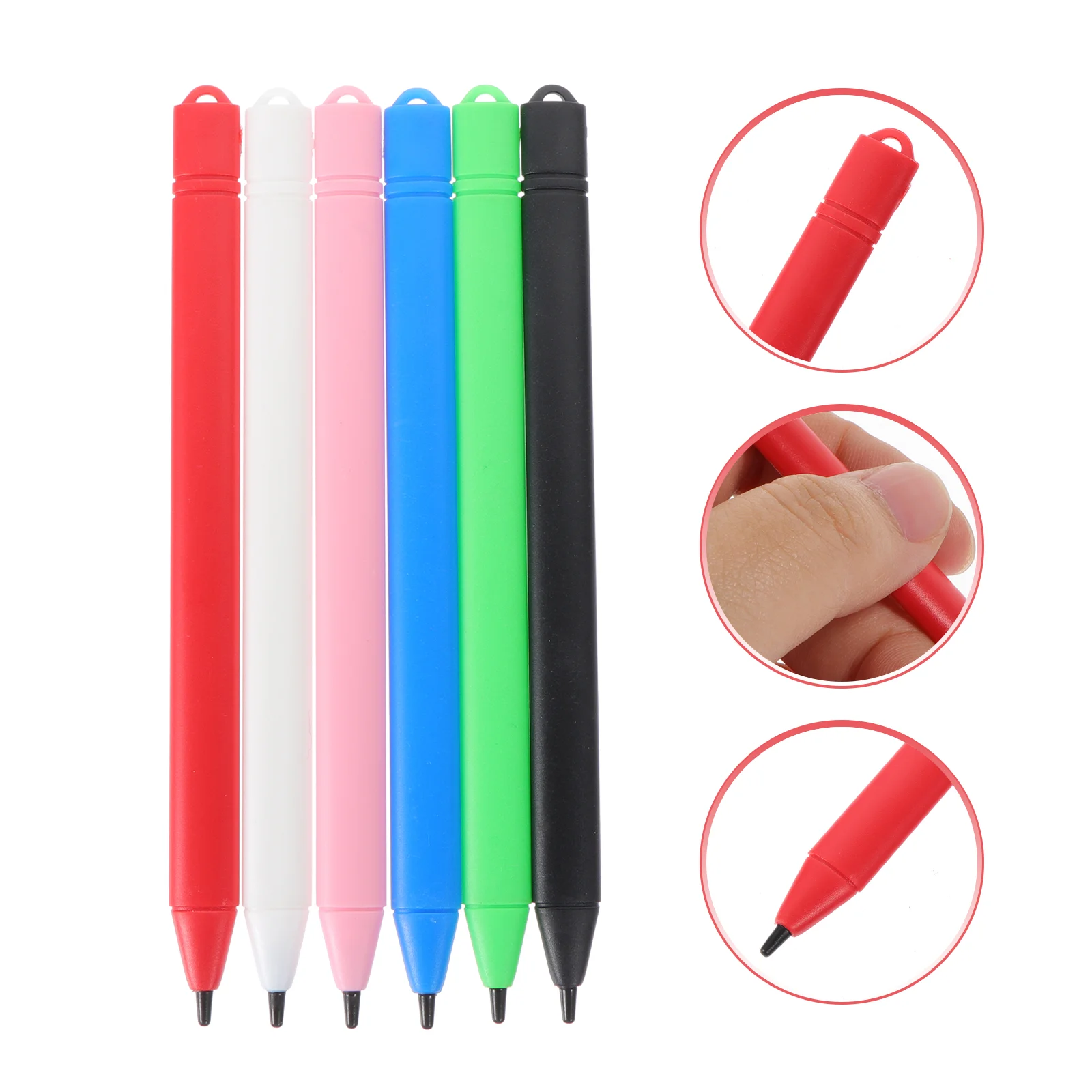 6 Pcs Computer Pen Lcd Paint Baby Writing Tablet Deawing Plastic Drawing Board Pens