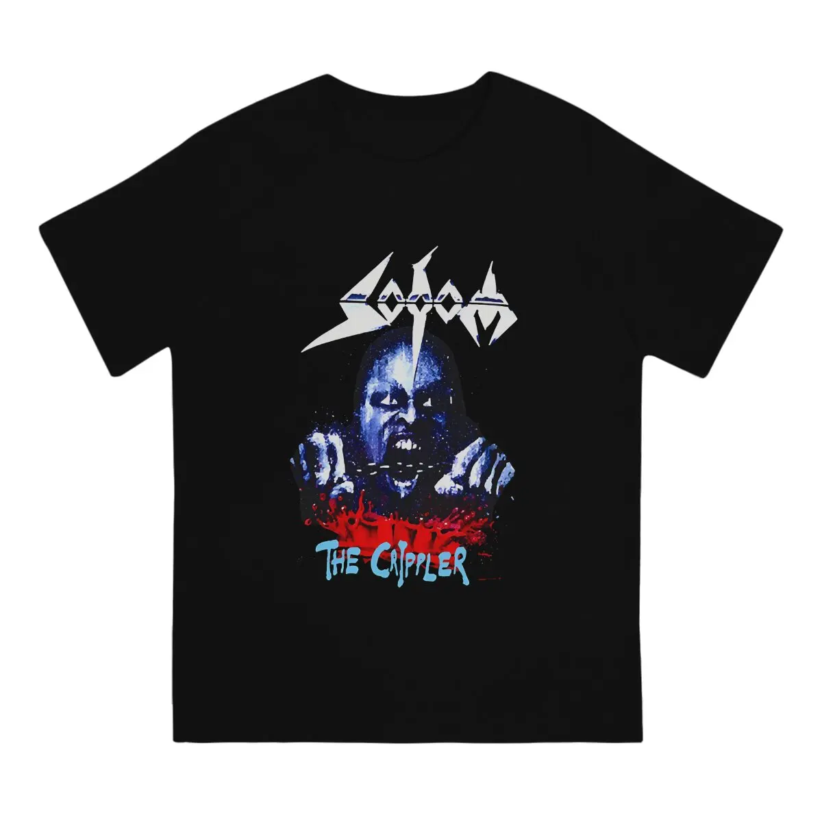 Sodom Men's TShirt Rock Band The Crippler Distinctive T Shirt Harajuku Streetwear New Trend