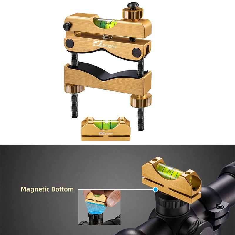 

Scope Leveling Clamp Mounting Kit with High-precision Optics Reference Bubble Leveling System Magnetic Universal Leveling Tool