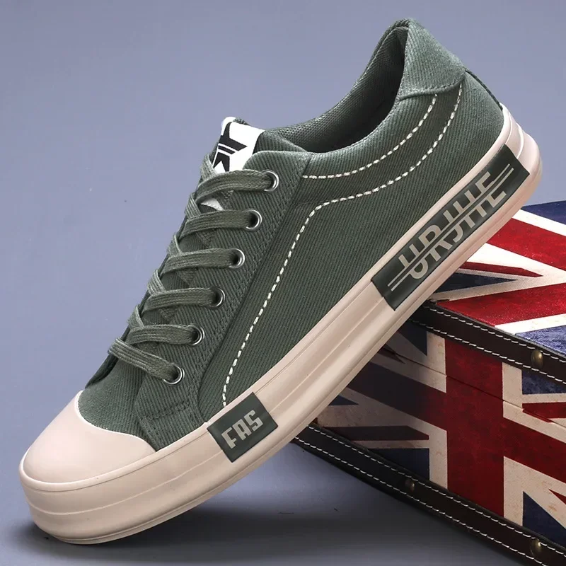 

Men Canvas Shoes Comfy All-match Sneakers Men Autumn Breathable Casual Walking Shoes Outdoor Sports Loafers New Vulcanized Shoes