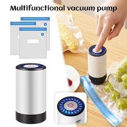 Sacs de stockage sous vide pour aliments, ensemble de sacs à fermeture éclair, pompe aste par USB, déterminer l'emballage sous vide