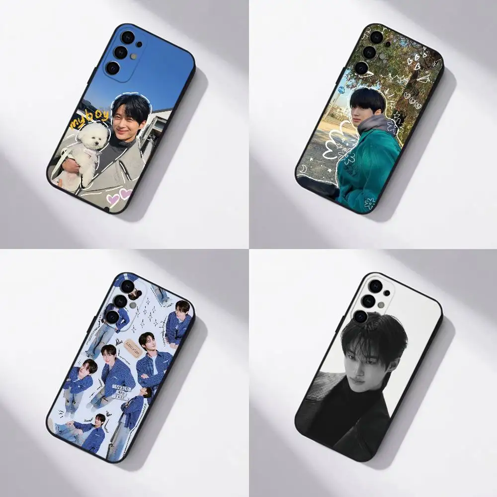 Korea Actor Byeon Woo S-Seok Phone Case Black Silicone Soft For Samsung S25,S24,S21,S22,S23,S30,Ultra,S20,Plus,Fe,Lite