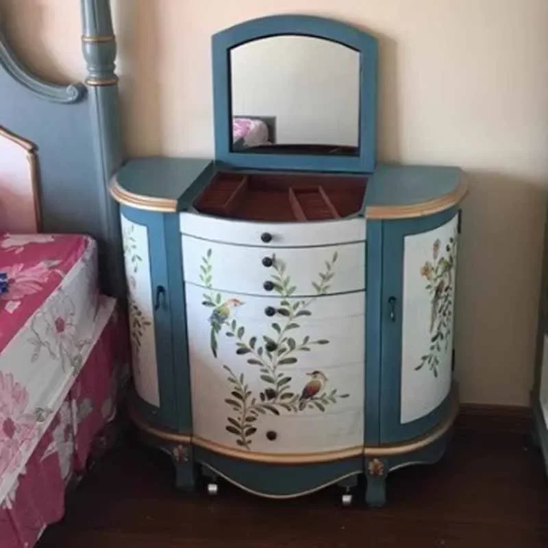 Cabinet Drawers Dresser Eithe Girl Modern Nordic Dressing Makeup Storage Table Luxury Wooden Comoda Pra Quarto Unique Furniture