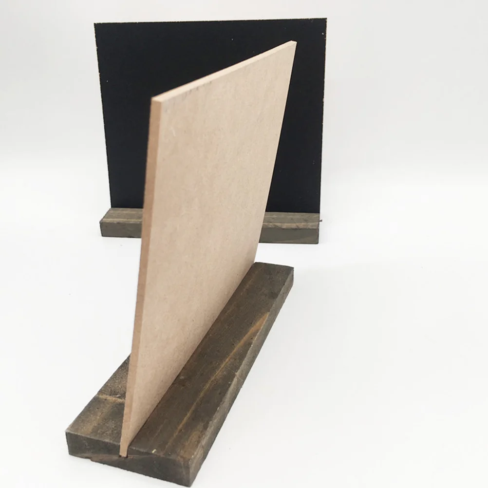 10pcs Mini Chalkboard Signs Small Tabletop Blackboard Removable Wooden Base For Wedding Party Cafe Restaurant Drink Specials