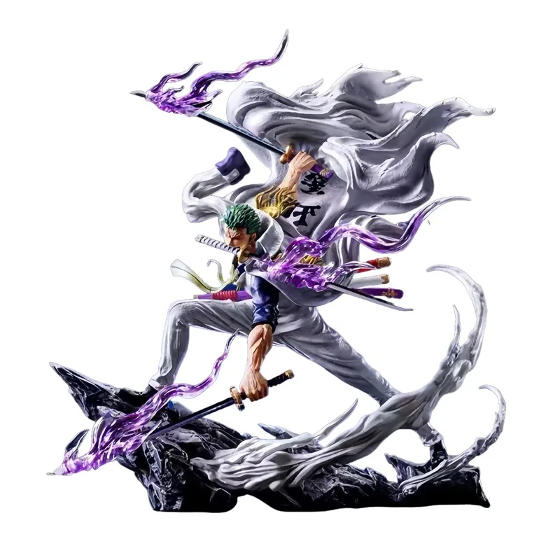 Nieuwe 22 cm Een Stuk Anime Figuur Gk Roronoa Zoro Action Figure Pvc Collection Cartoon Model Speelgoed Desktop Decoratieve Ornamenten