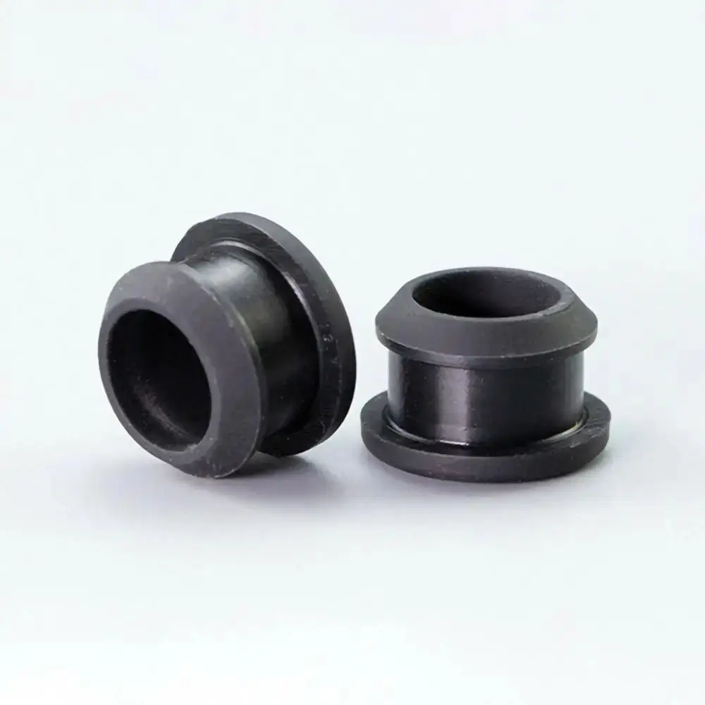 25p Bouchon conique noir en caoutchouc de Silicone, 5-12mm, Type T, bouchons d'extrémité, Inserts de Tube, résistant aux chocs,