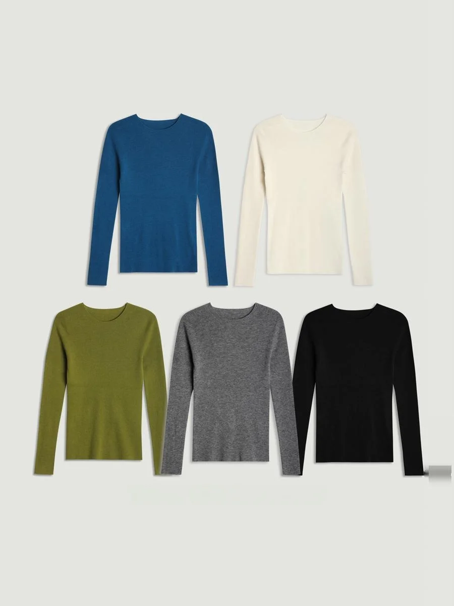 

Женская трикотажная кофта Ting2 Studio Sl из смесовой шерсти, однотонная, цельная, мягкая, комфортная, премиум-качества