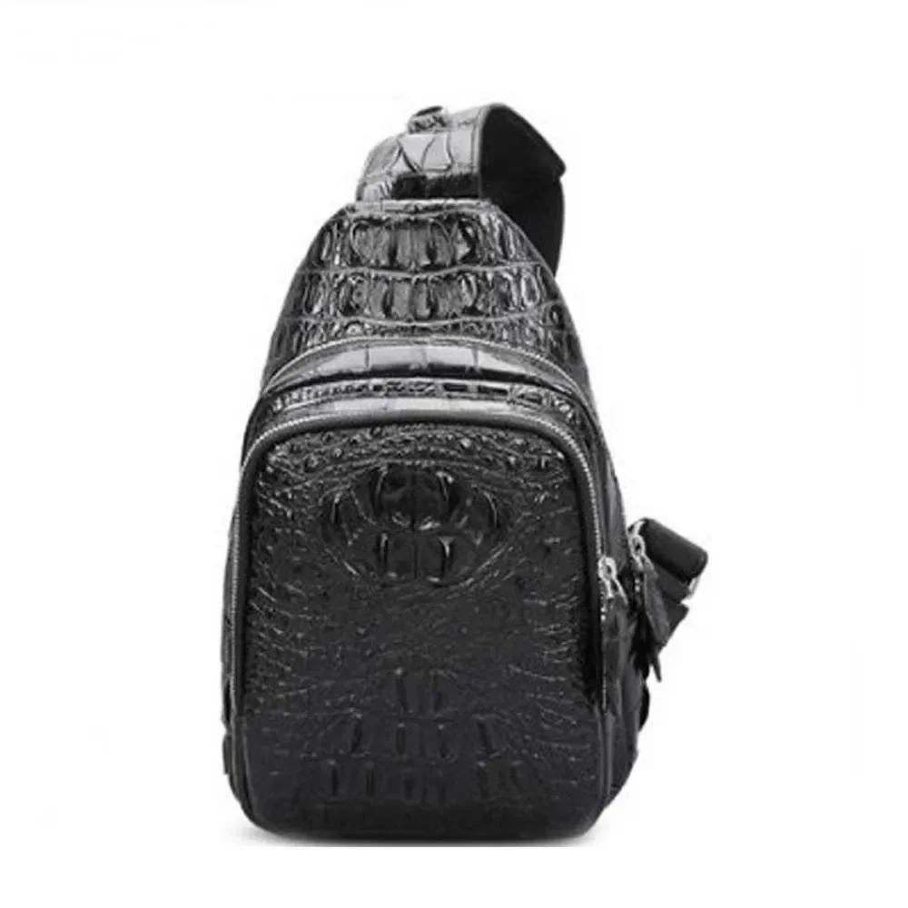 

feimanmaoyi new arrival men chest bag men crocodile bag business large capacity single shoulder bag