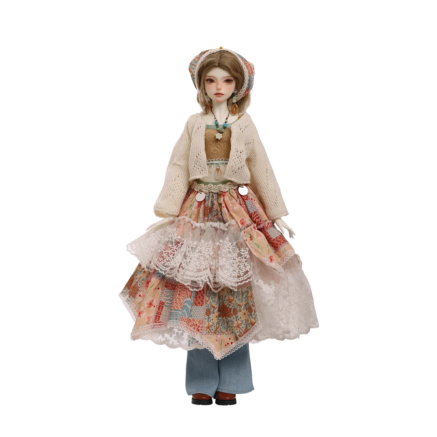 1/4 BJD دمية جوليا E مجموعة كاملة البوهيمي الغابات البكر عطلة نمط دمية Shuga الجنية الزي الأصلي للتغيير الملابس الشكل #6