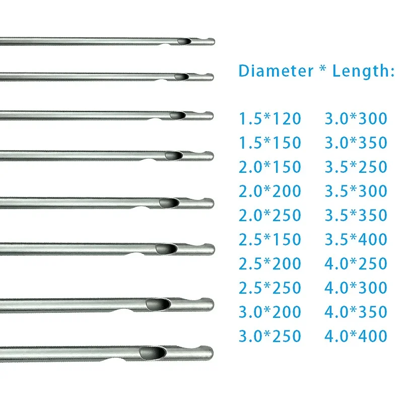 Spiraal Liposuctie Canule met 3 Gaten Micro Canules Naald Rvs Lipusuctie Instrument Plastic Schoonheid Gereedschap 1 stks