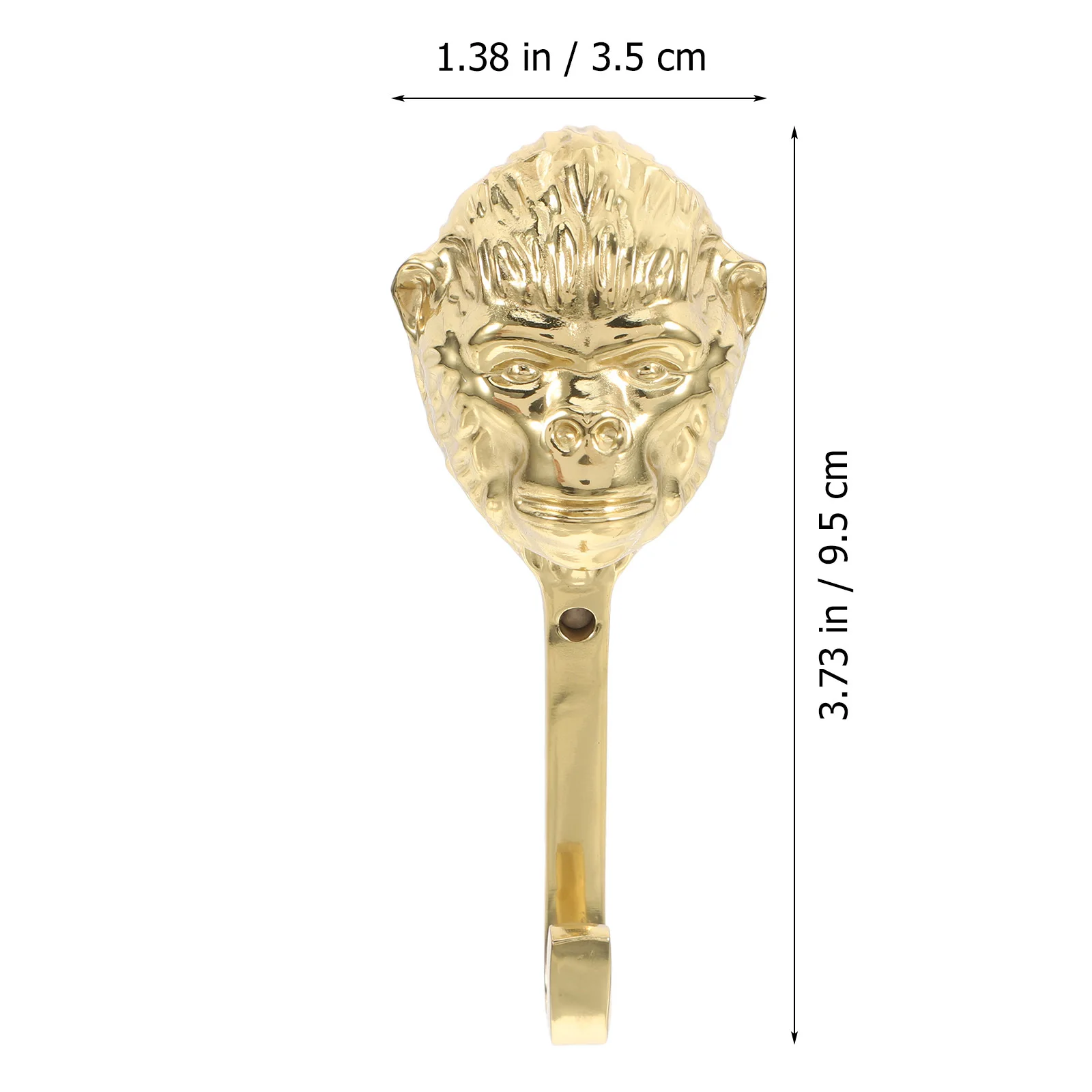 Рисунок 2 - Золотой латунный настенный крючок с головой гориллы